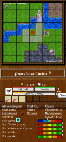 Image de l'inteface joueur