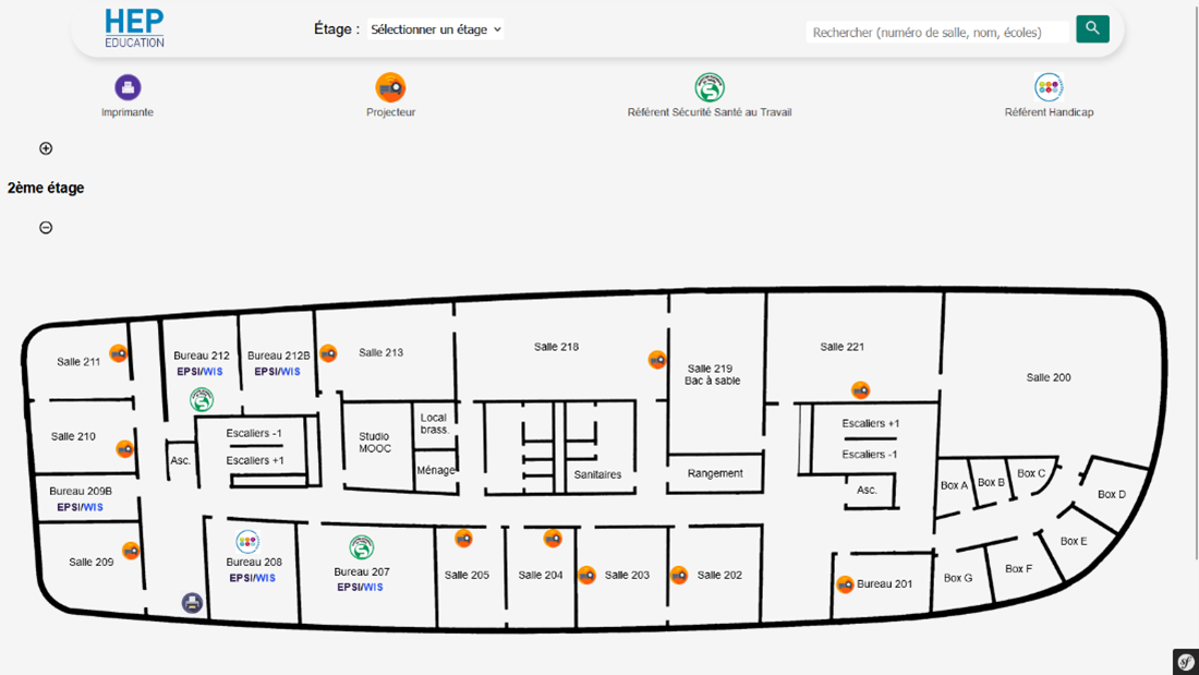 Screen du plan interactif